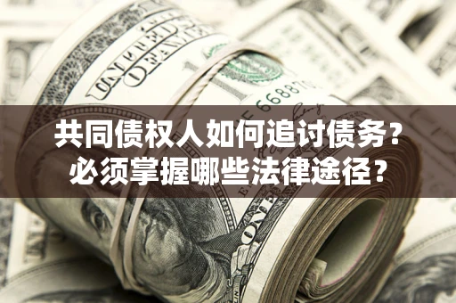 武汉共同债权人如何追讨债务？必须掌握哪些法律途径？