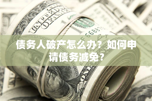 武汉债务人破产怎么办？如何申请债务减免？