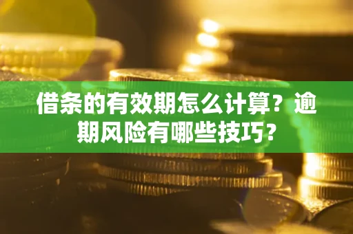 武汉借条的有效期怎么计算？逾期风险有哪些技巧？